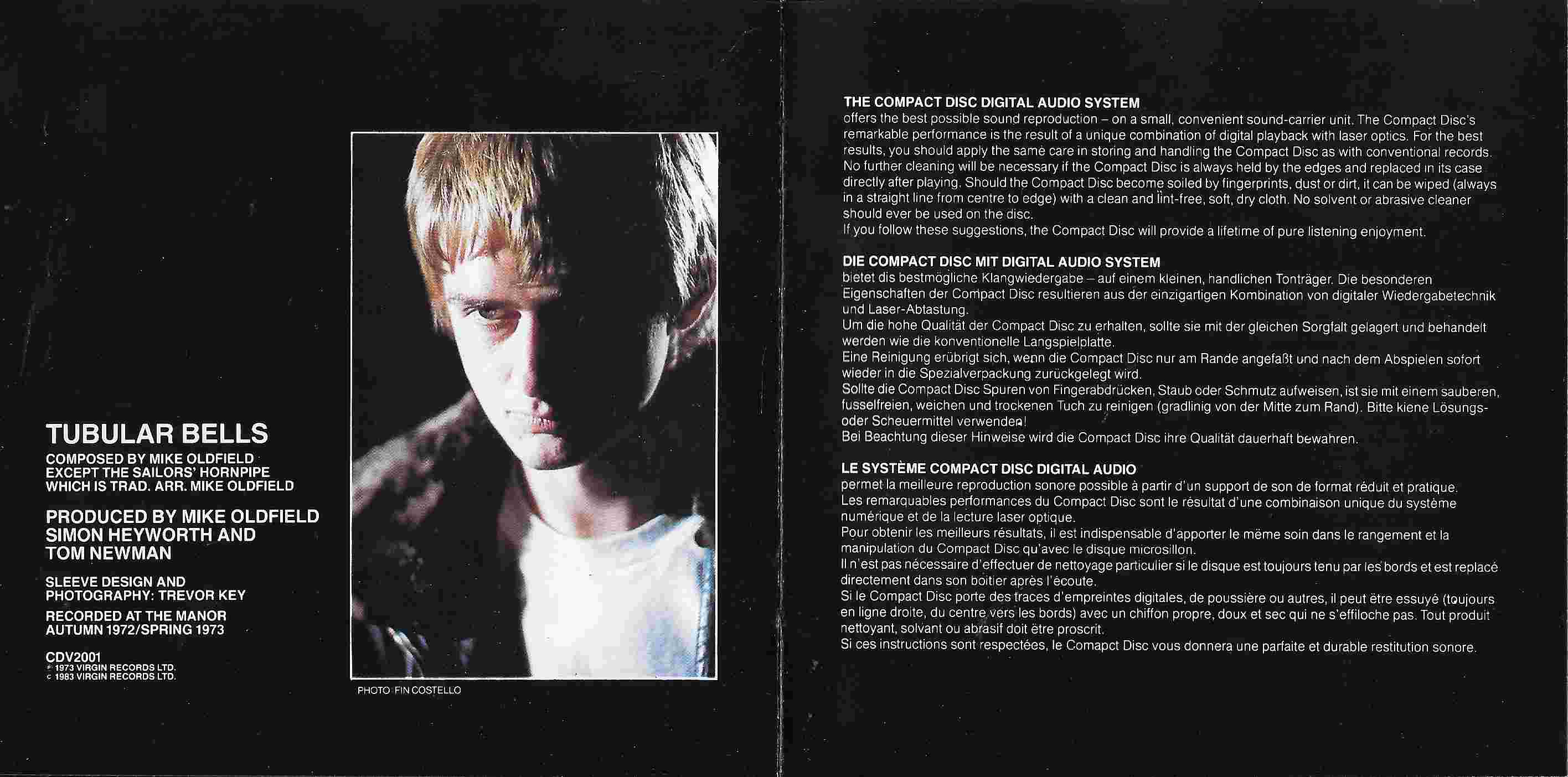 Middle of cover of CDV 2001